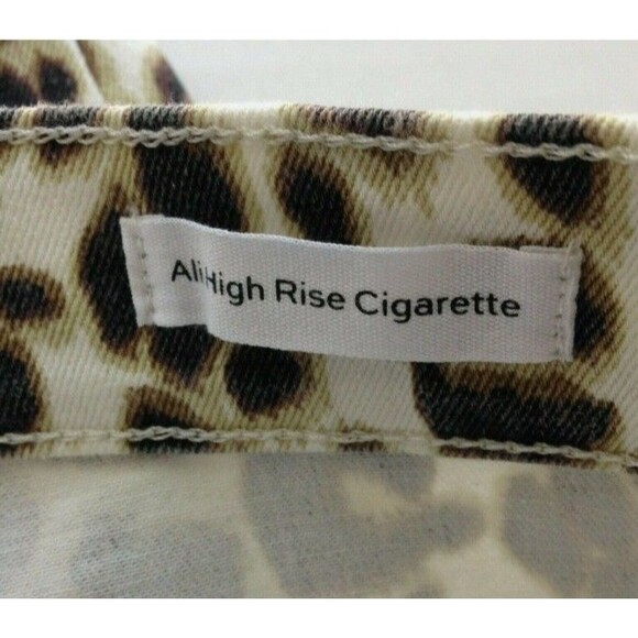 Frame women's  Denim Ali Ultra High Rise Cigarette Skinny Leopard Jeans  Size 28 - Picture 4 of 6